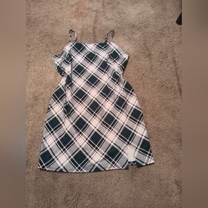 No Boundaries Green and White Top